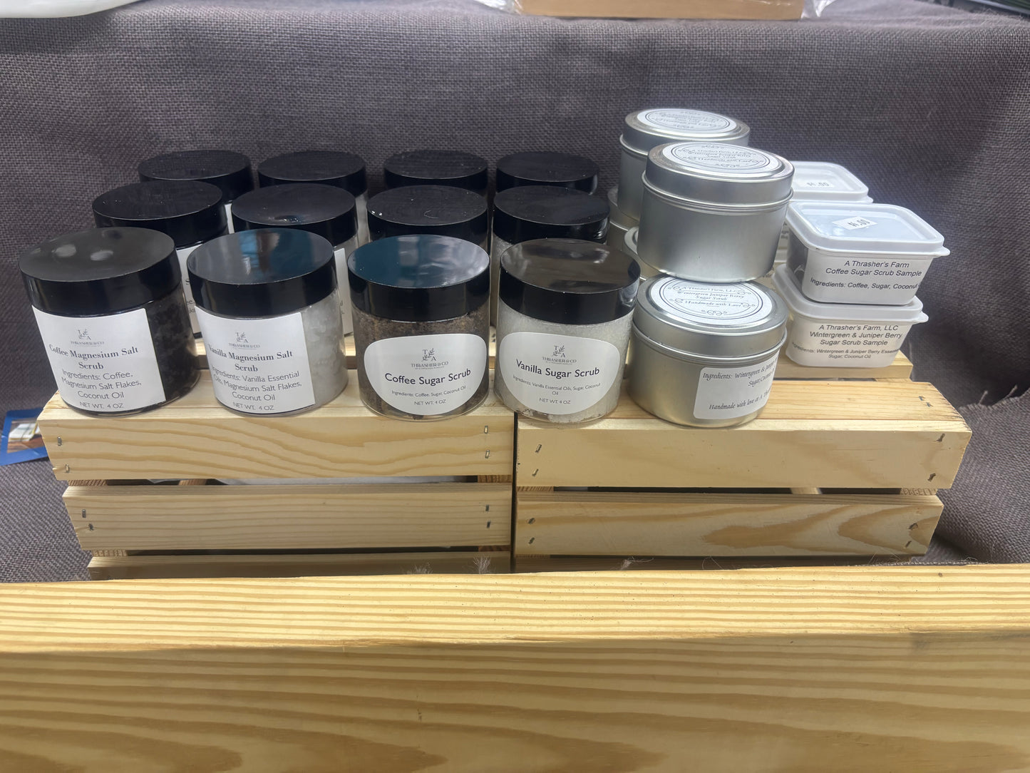 All Natural Sugar Scrubs by Thrasher & Co at A Thrashers Farm